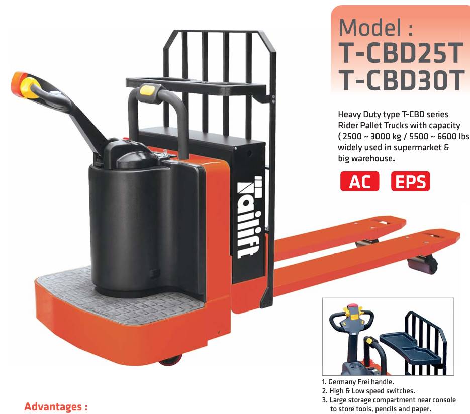 NEW TAILIFT CBD30T 6K RIDER ELEC PA...