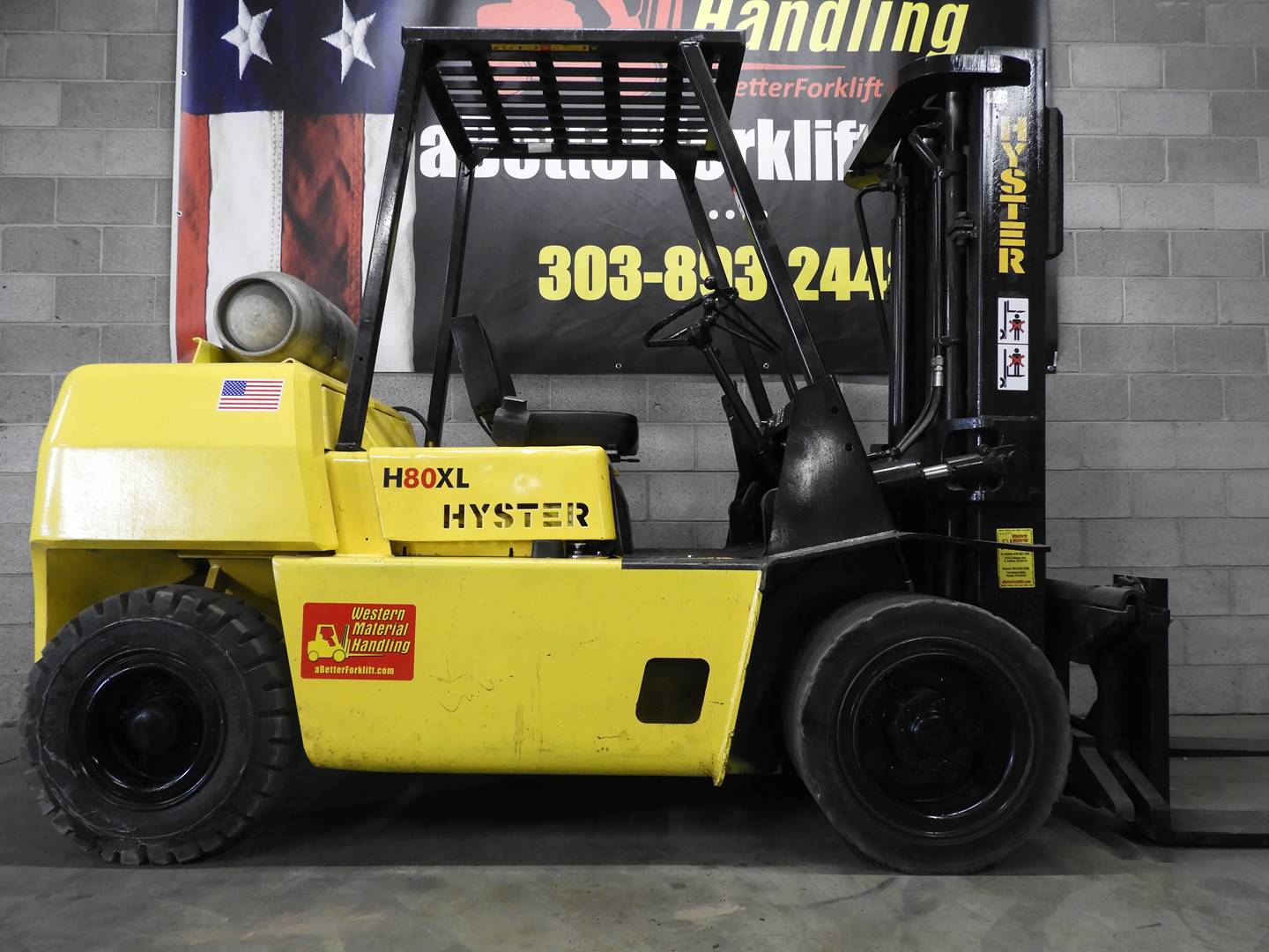 D21517d HYSTER H80XL 8K WIDE SOLID ...