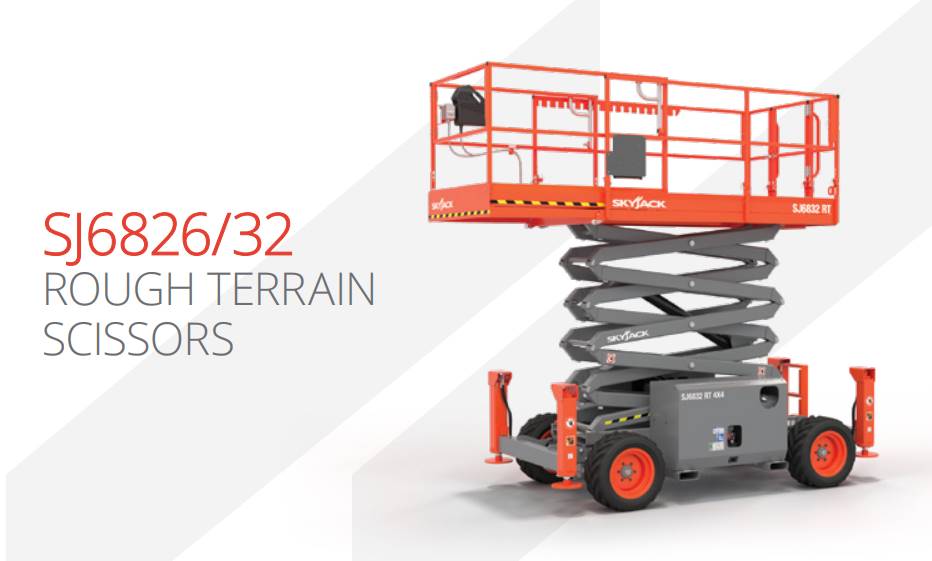 NEW SKYJACK SJ6832 RT ROUGH TERRAIN...