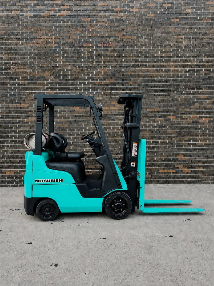 2015 Mitsubishi LPG Forklift 3000lbs Cap. 3 Stage Mast Side-Shift - 123Forklift