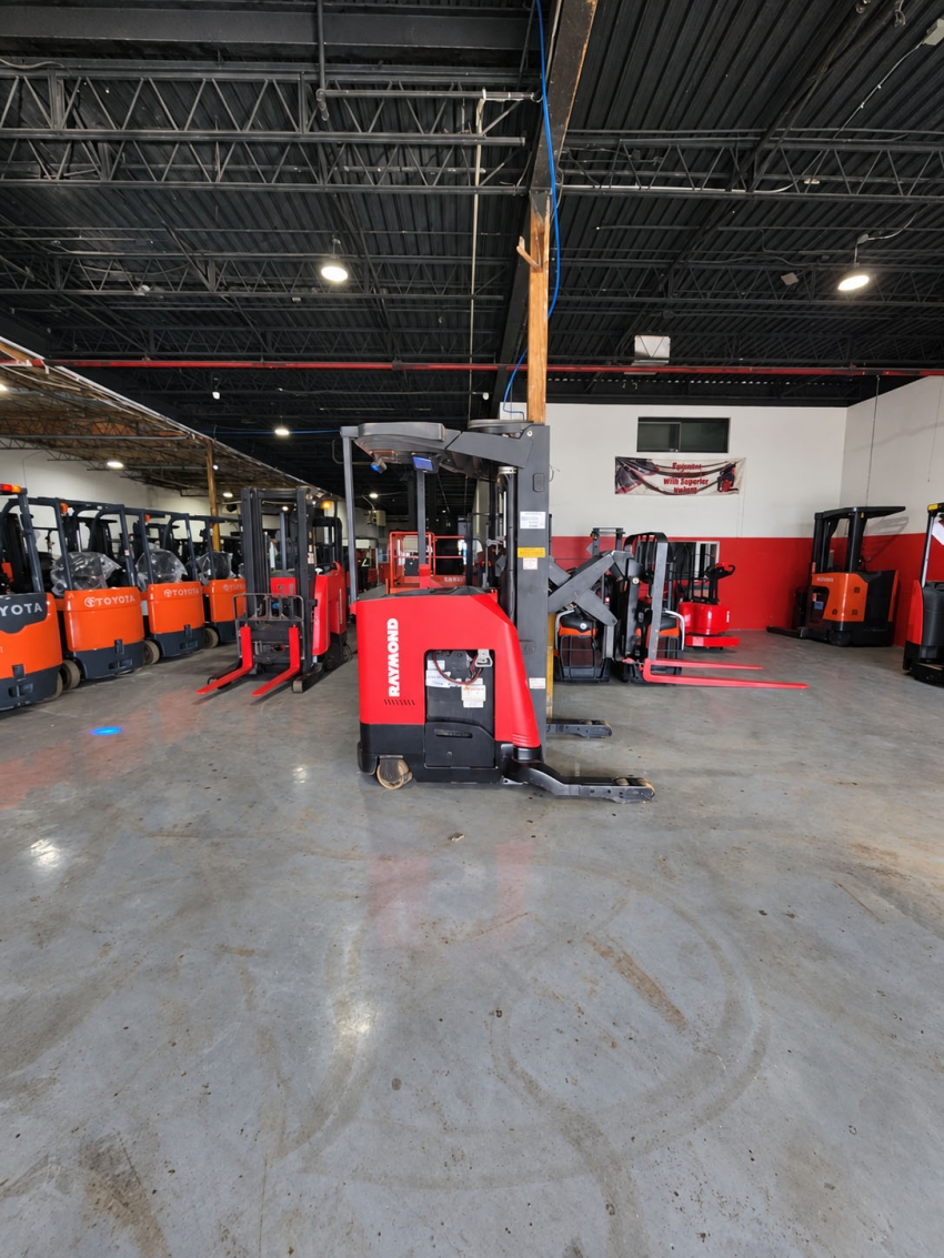 2021 Raymond 3,500lb Reach Truck - 3-Stage Mast w/ Side-Shifter  