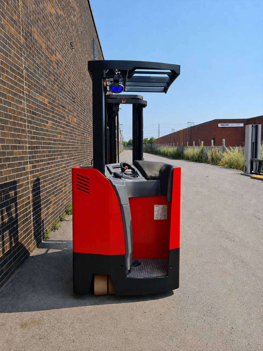 2017 Raymond Dock Stocker Stand Up Forklift 3500lbs Cap. w 3 Stage Side-shift - 123Forklift