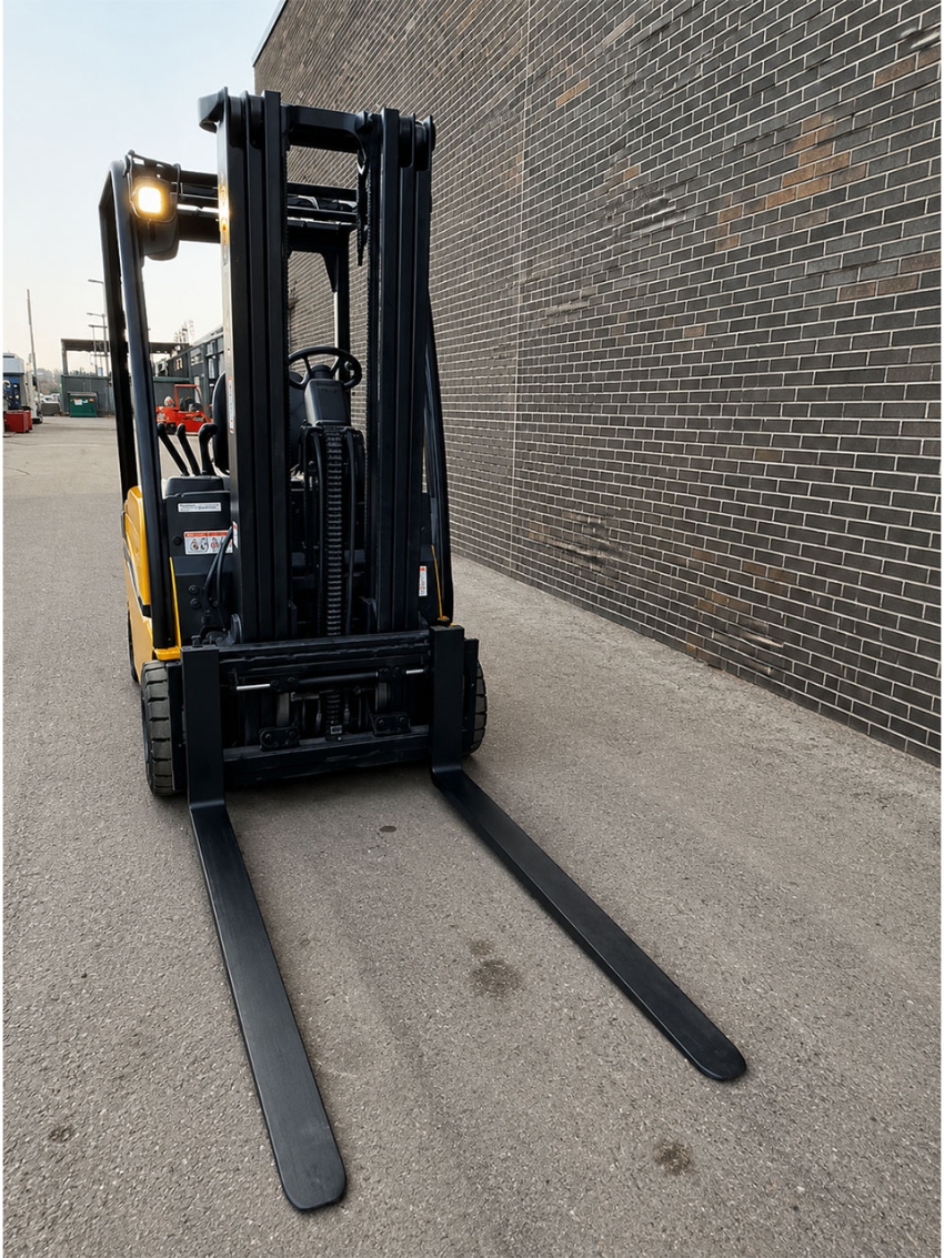 2015 YALE 4000lbs Cap. Indoor/Outdoor Electric Forklift w 3 Stage Side-shift - 123Forklift