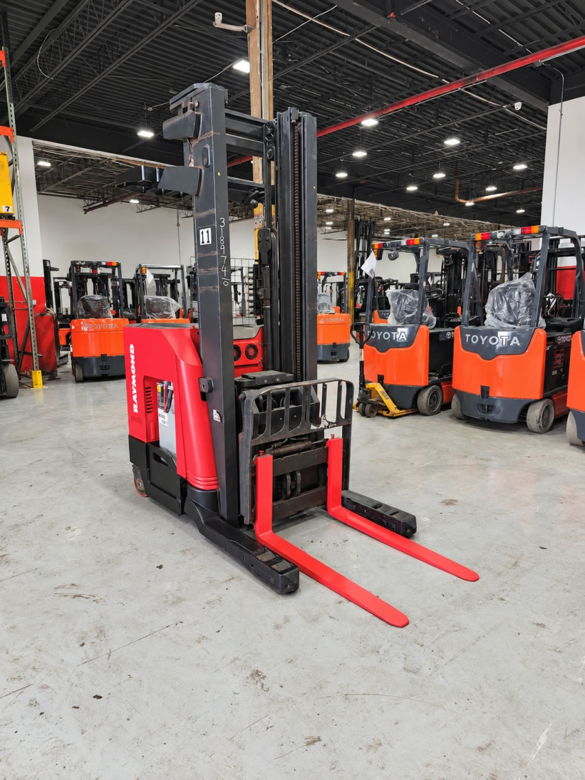2020 Raymond Deep Reach with 3,000lb Cap. - 3-stage Mast w/ Side-shifter - 123Forklift