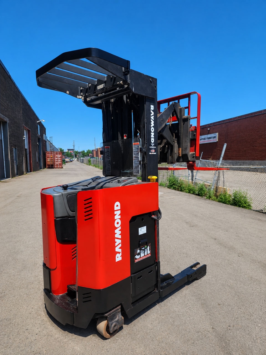 Raymond Electric Reach Forklift with 3,000lb Capacity - 204