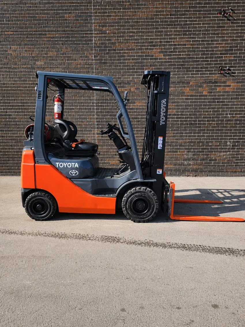 Toyota LPG Forklift, 3,000lbs Cap. with 3-stage Mast with Side-shift - 123Forklift