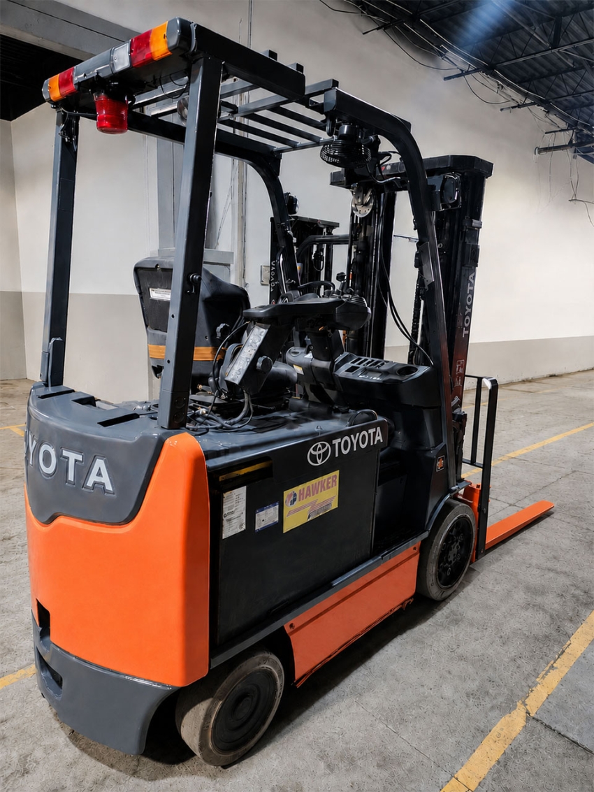 Toyota Electric 4-Wheeler Forklift with 6,000lbs. Cap., 3-stage Mast w/ Side-shift - 123Forklift