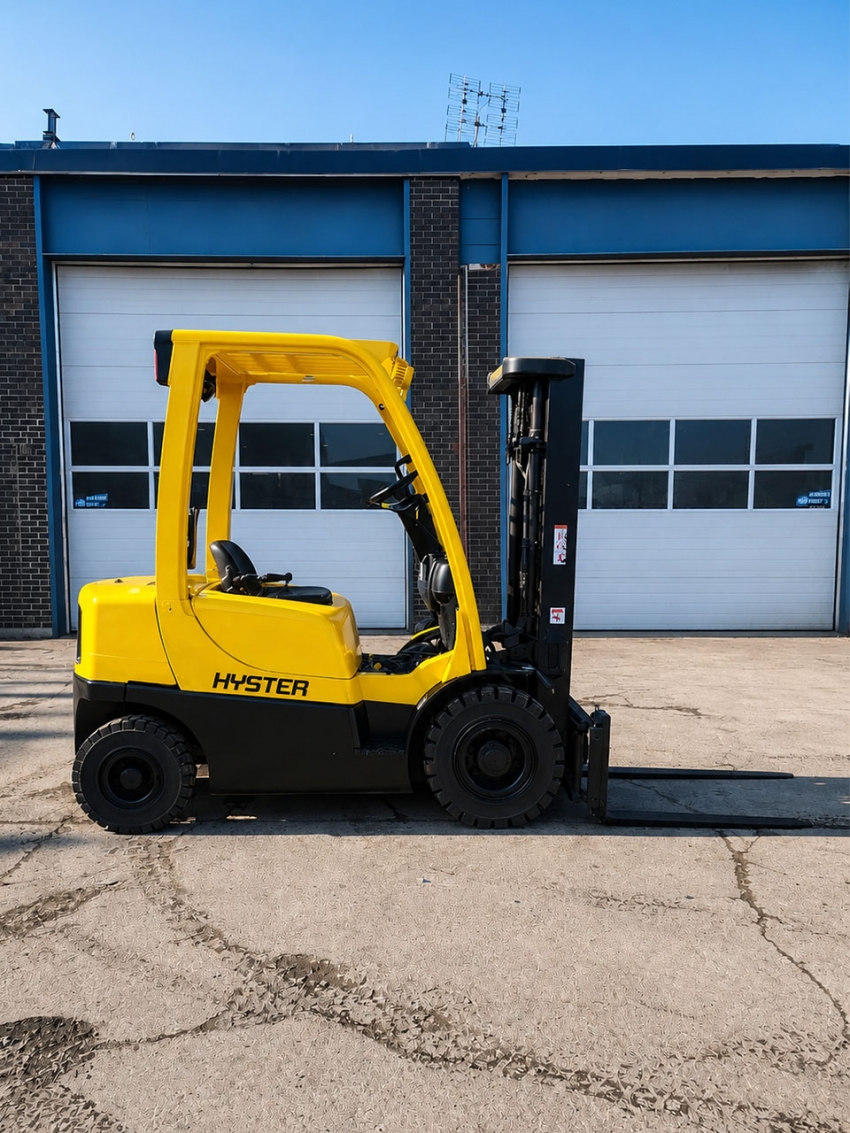 Hyster LPG Forklift with 4,000lbs Capacity – 3-stage Mast with Side-shift