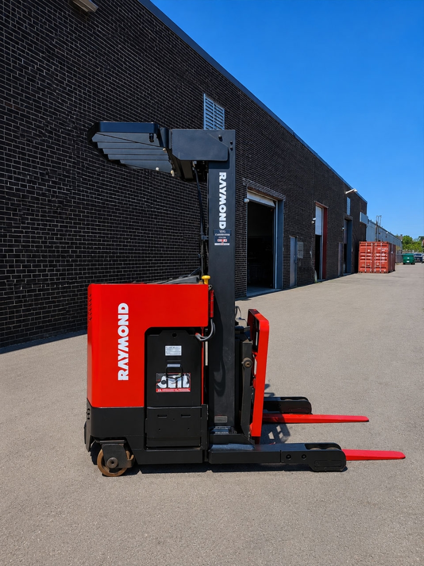 Raymond Electric Reach Forklift with 3,000lb Capacity - 204