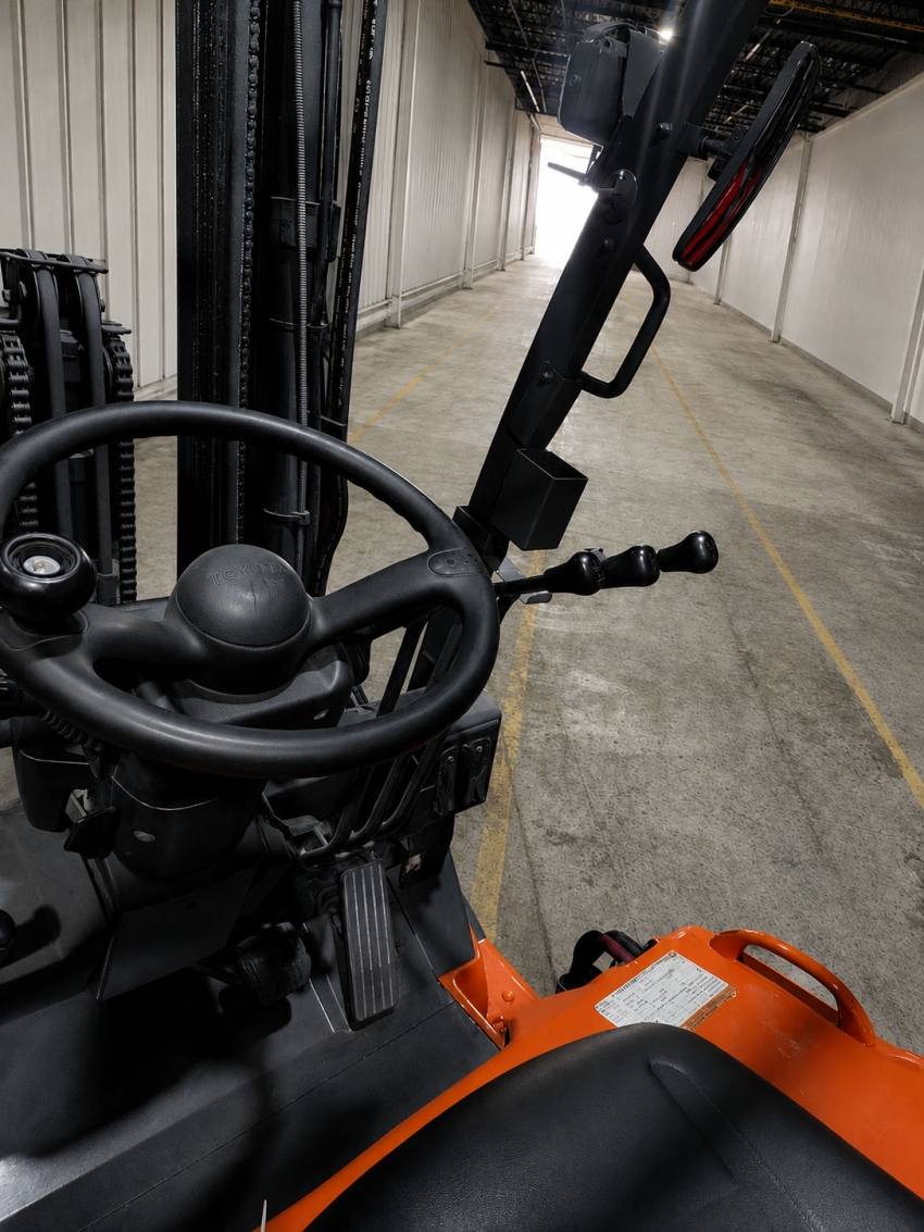 2015 Toyota 3-Wheeler Electric Forklift with 3,000 LB Capacity, 3-stage Mast w/ Side-shift - 123Forklift