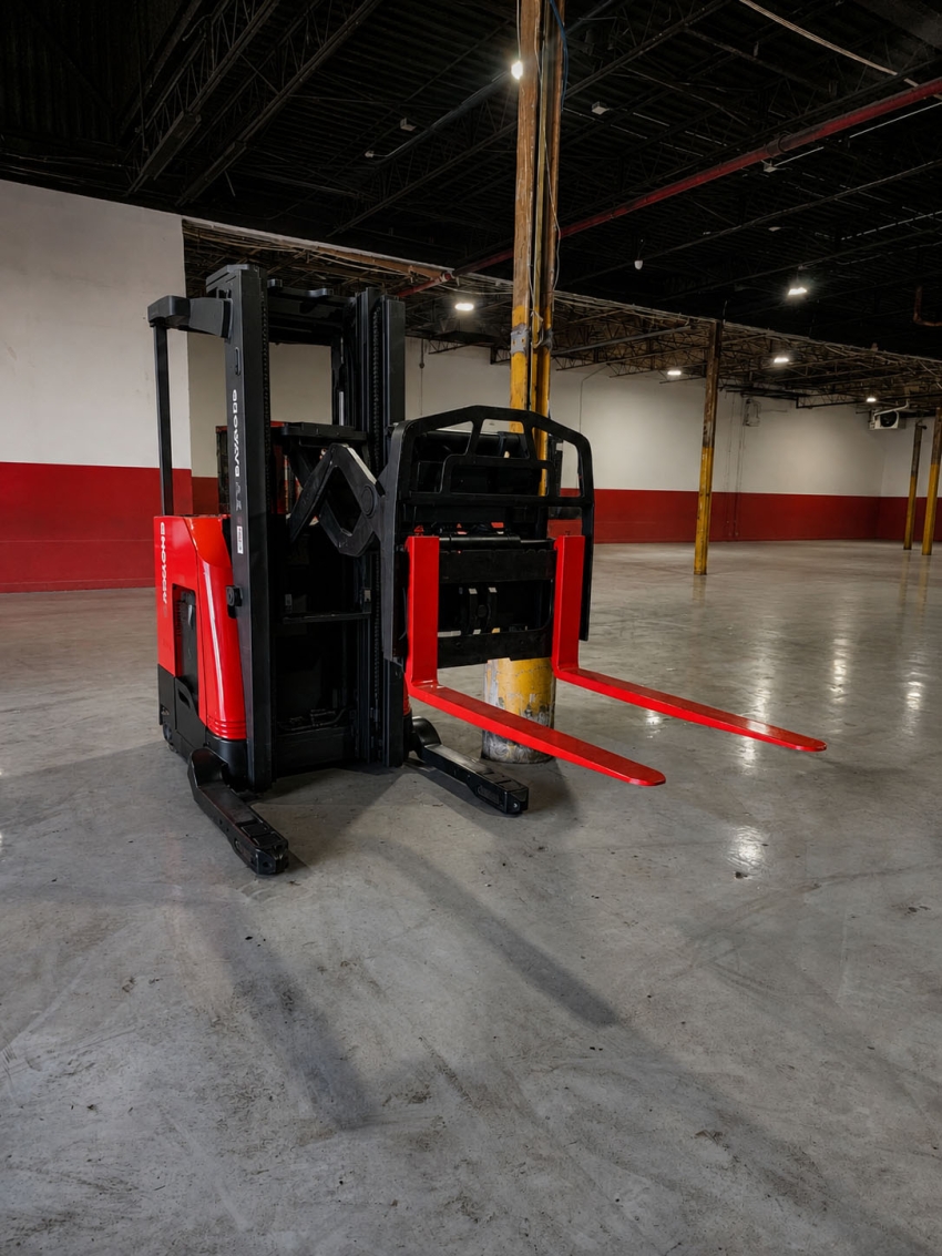Raymond Deep Reach with 3,200lb Capacity - 3-stage w/ Side shifter - 123Forklift