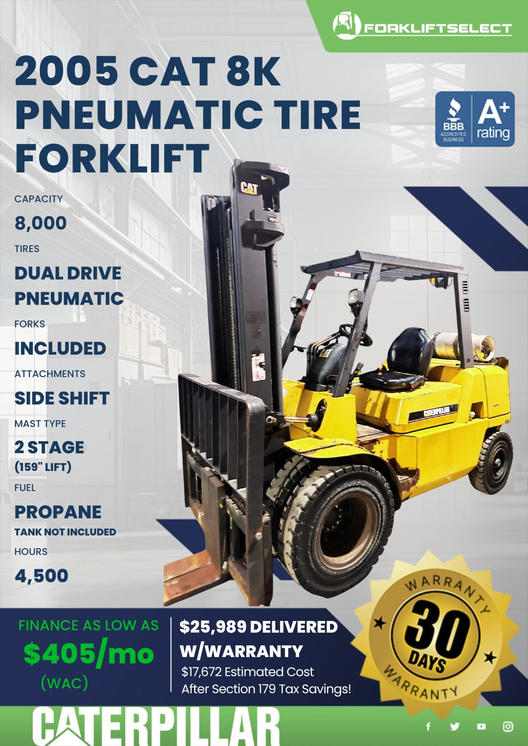 2005 Caterpillar 8K Pneumatic Tire ...