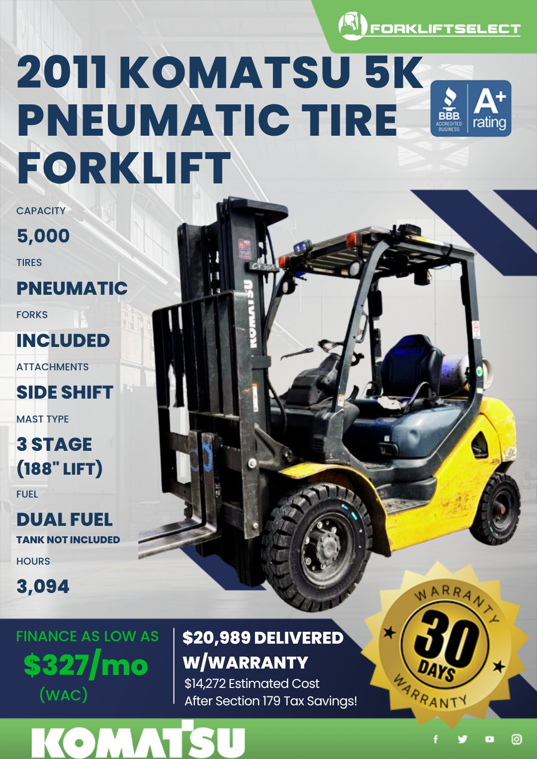 2011.0 Komatsu 5K Pneumatic Tire Fo...