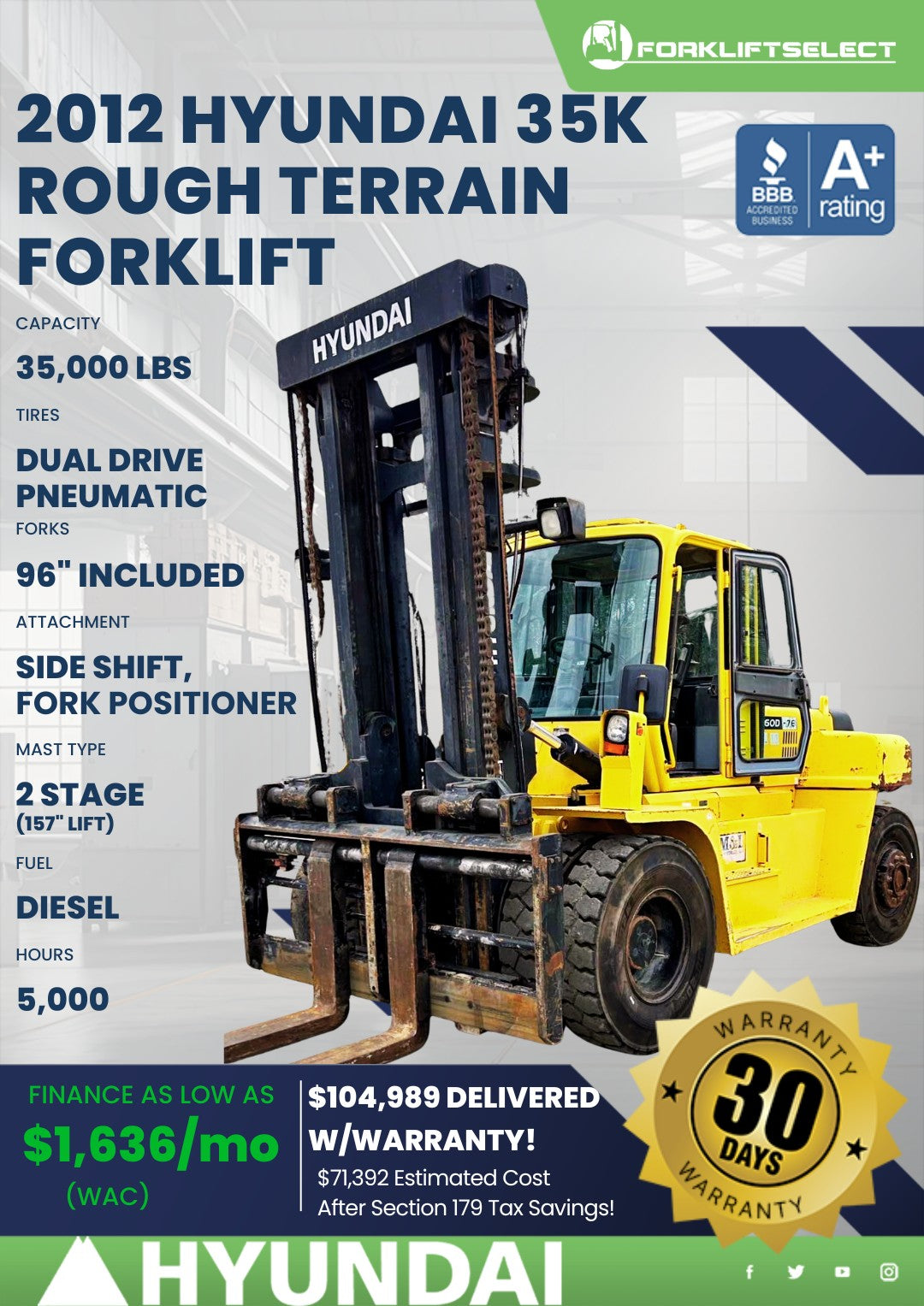 2012.0 Hyundai 35K Pneumatic Tire F...