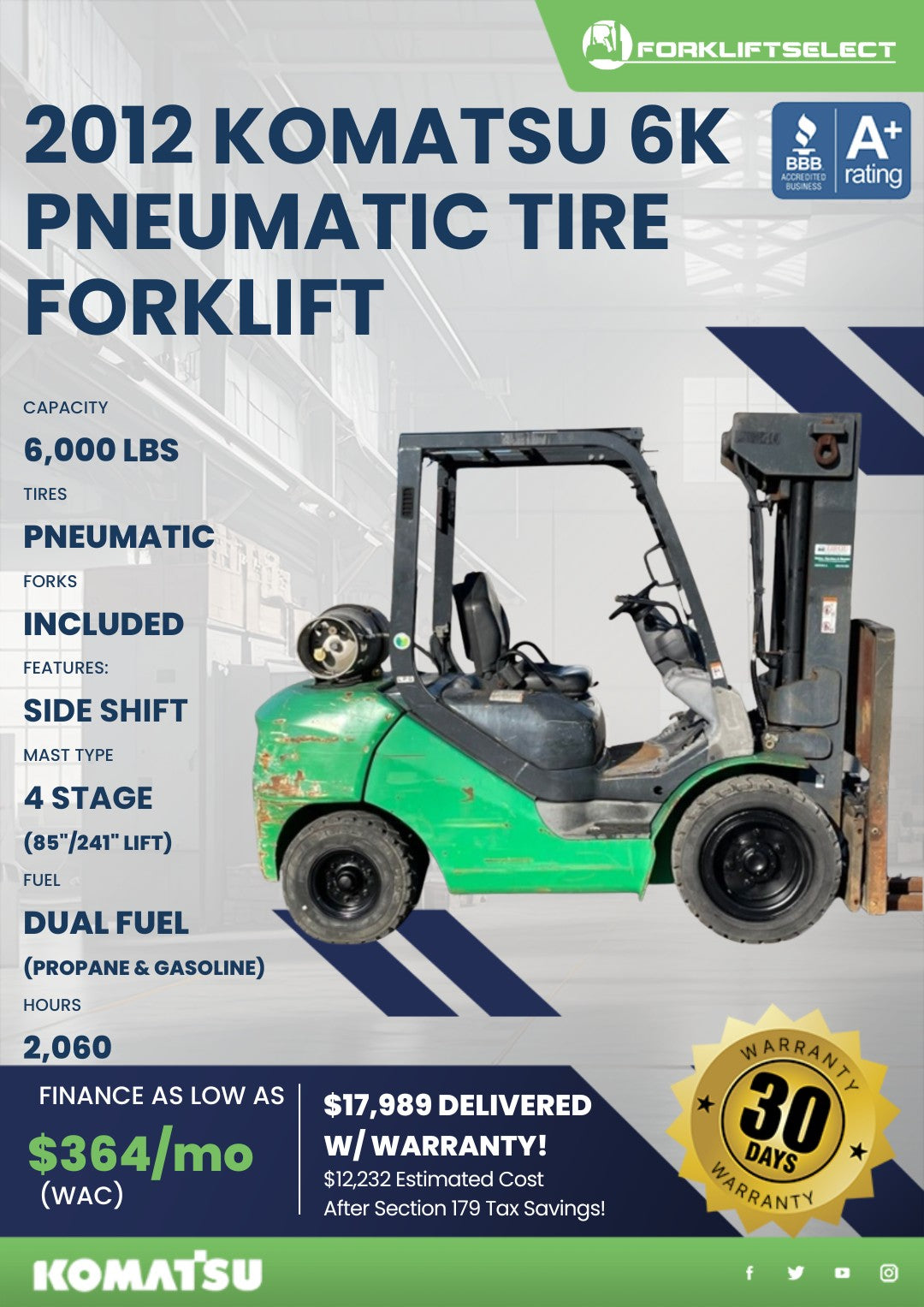 2012.0 Komatsu 6K Pneumatic Tire Fo...