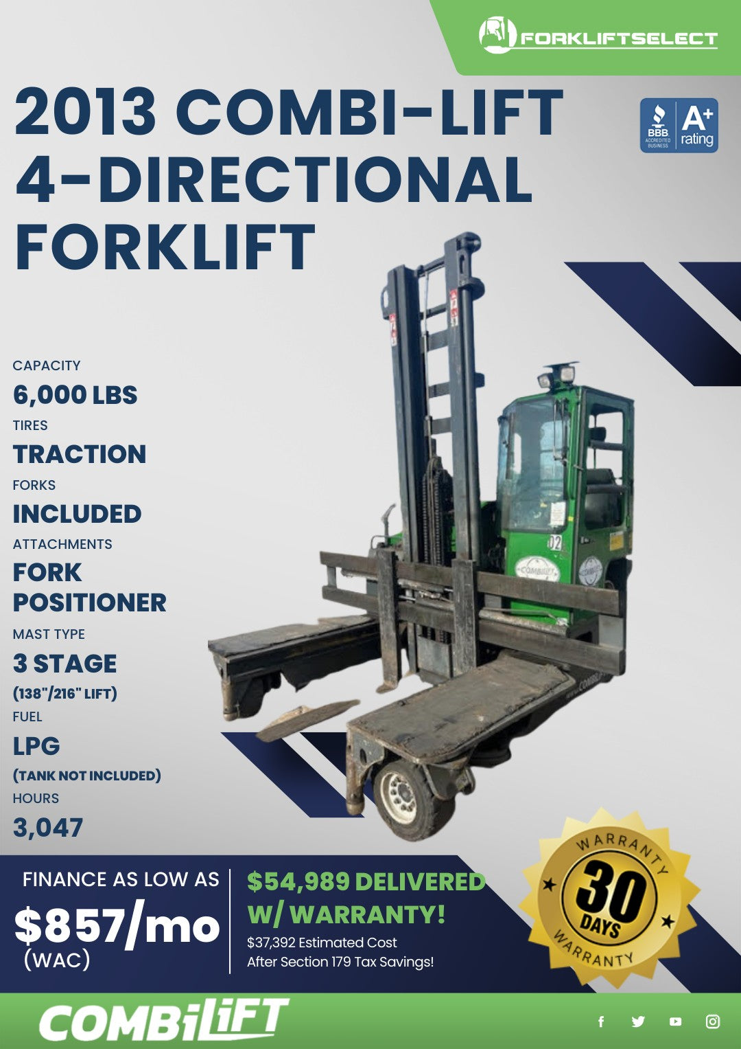 2013.0 Combilift 6K 4-Directional F...