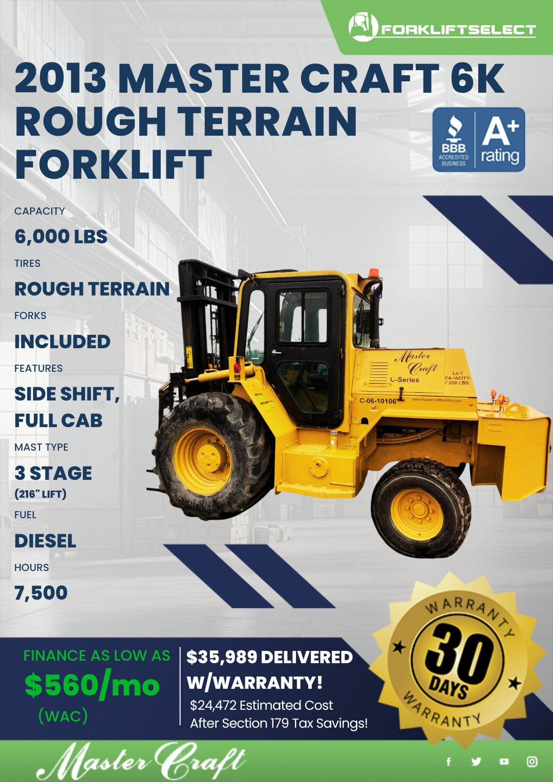 2013 Master Craft 6K Rough Terrain ...