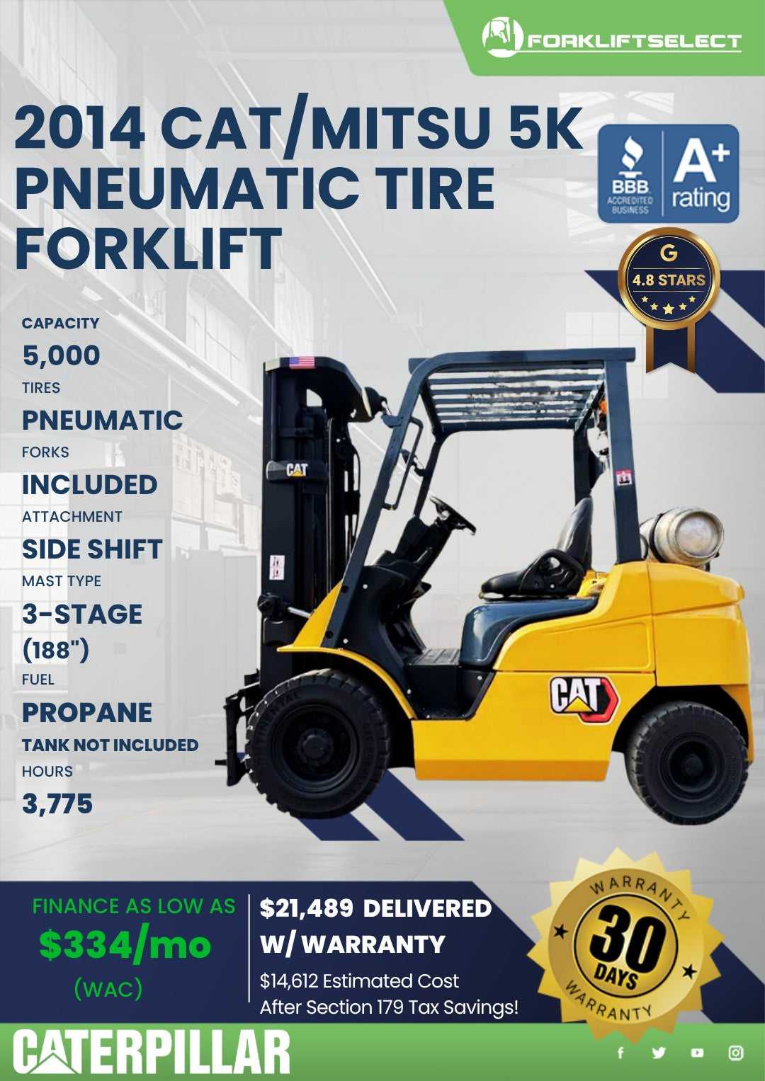 2014 Caterpillar 5K Pneumatic Tire ...