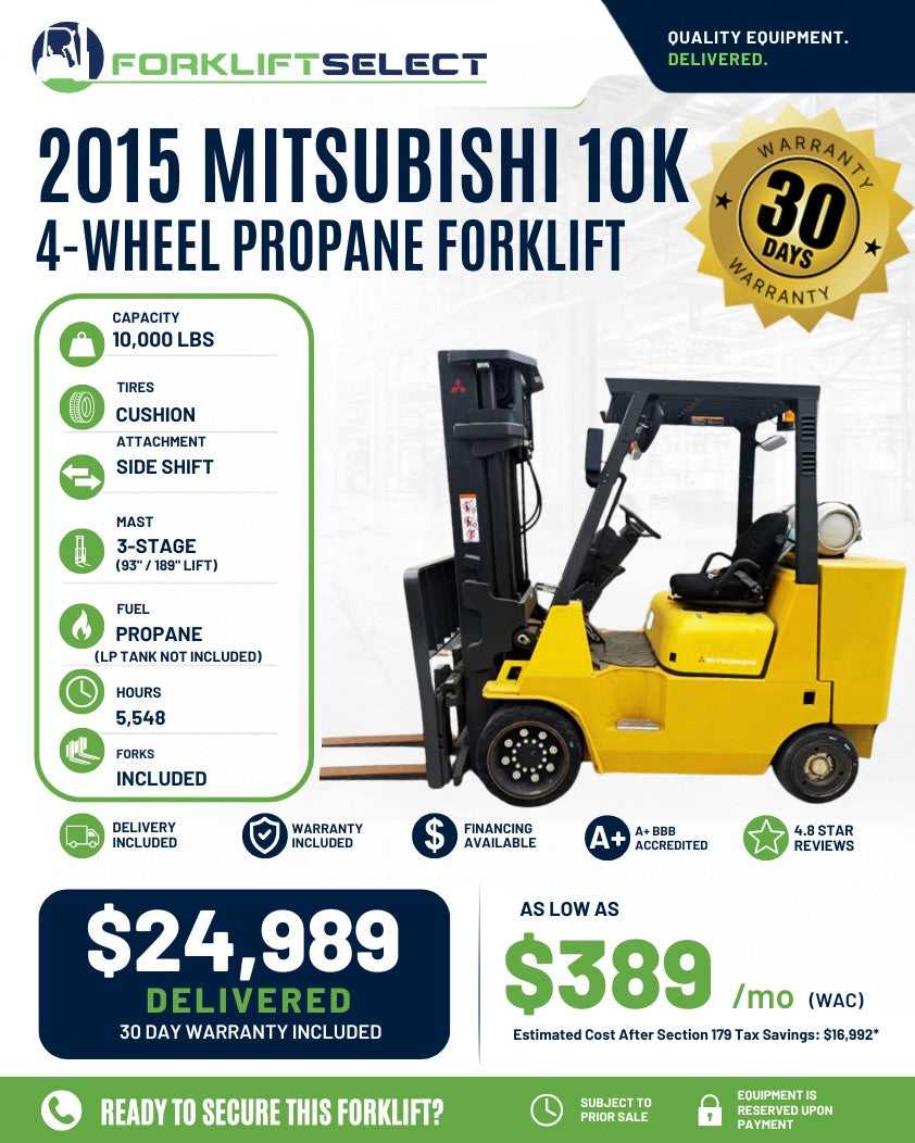 2015 Mitsubishi 10K Cushion Tire Fo...