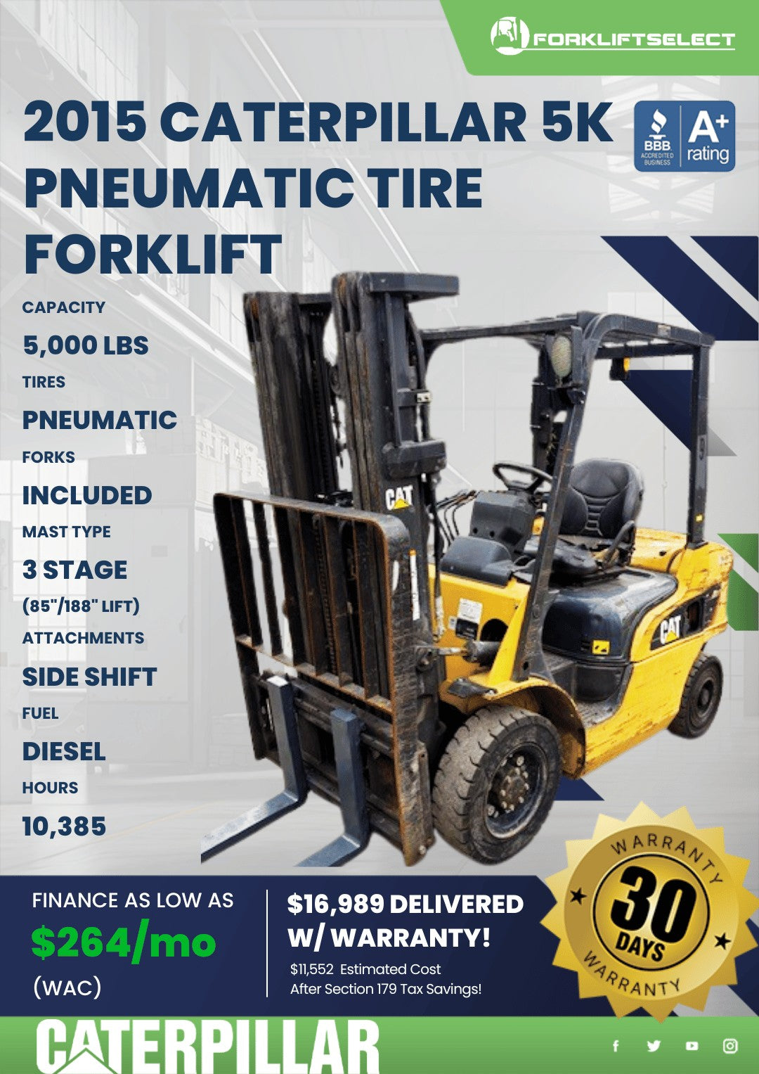 2015.0 Caterpillar 5K Pneumatic Tir...