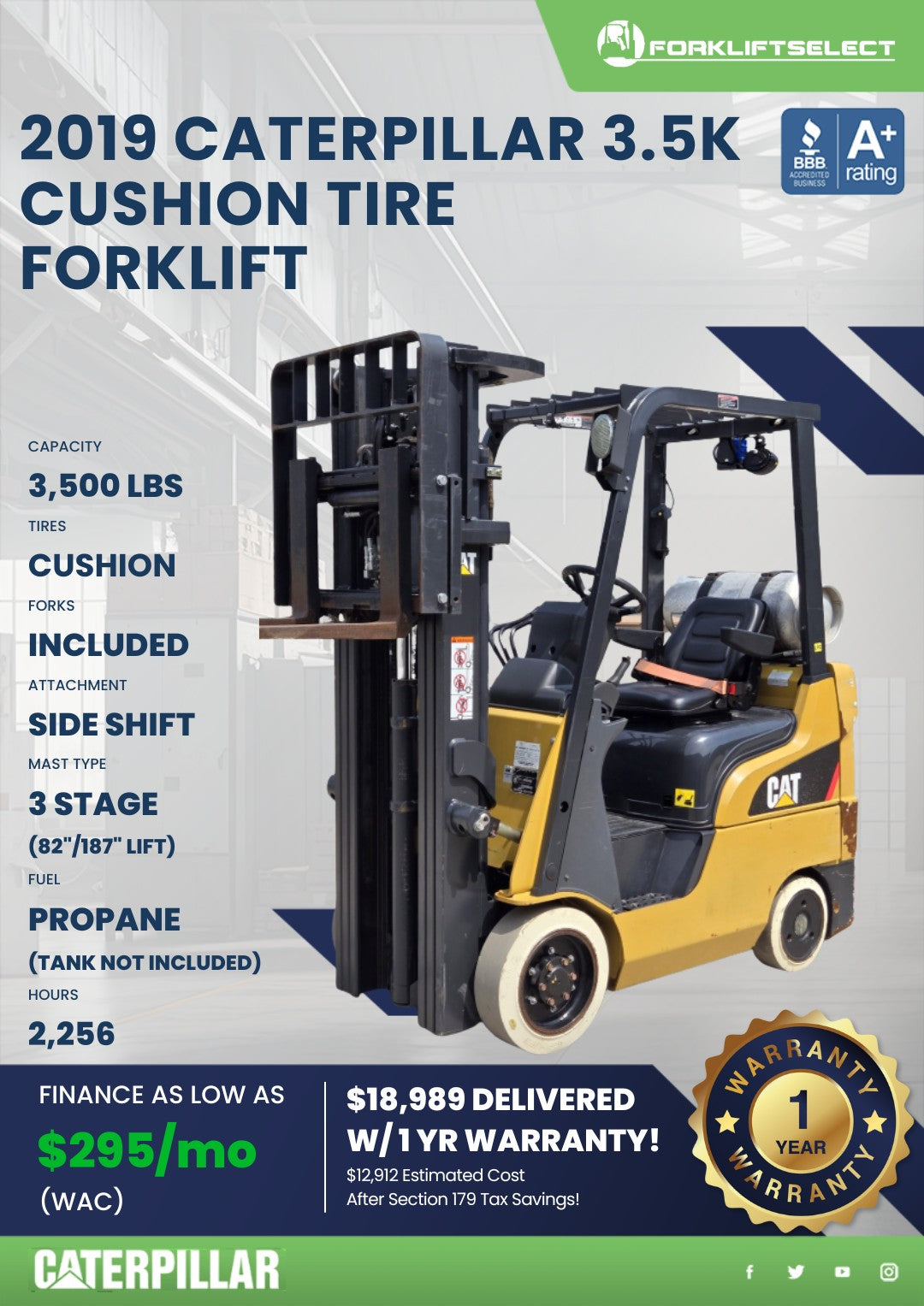2019.0 Caterpillar 4K Cushion Tire ...