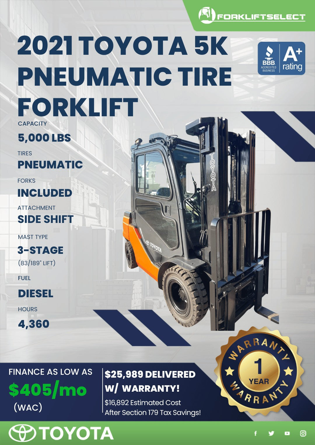 2021.0 Toyota 5K Pneumatic Tire For...