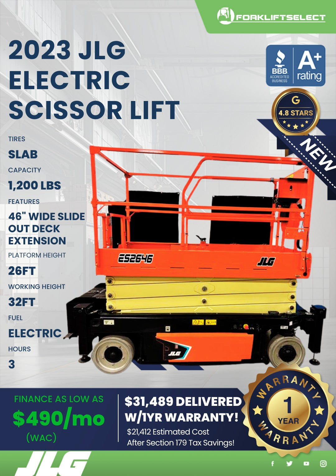 2023 JLG Electric Scissor Lift